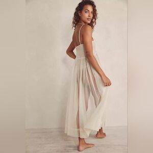 NWT FREE PEOPLE Sz L CAN’T STOP WON’T STOP SLIP DRESS IN IVORY